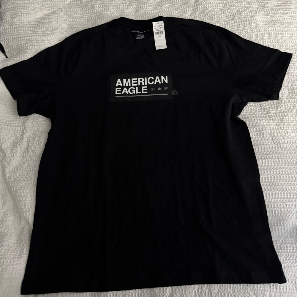 American Eagle Black Graphic Tee
